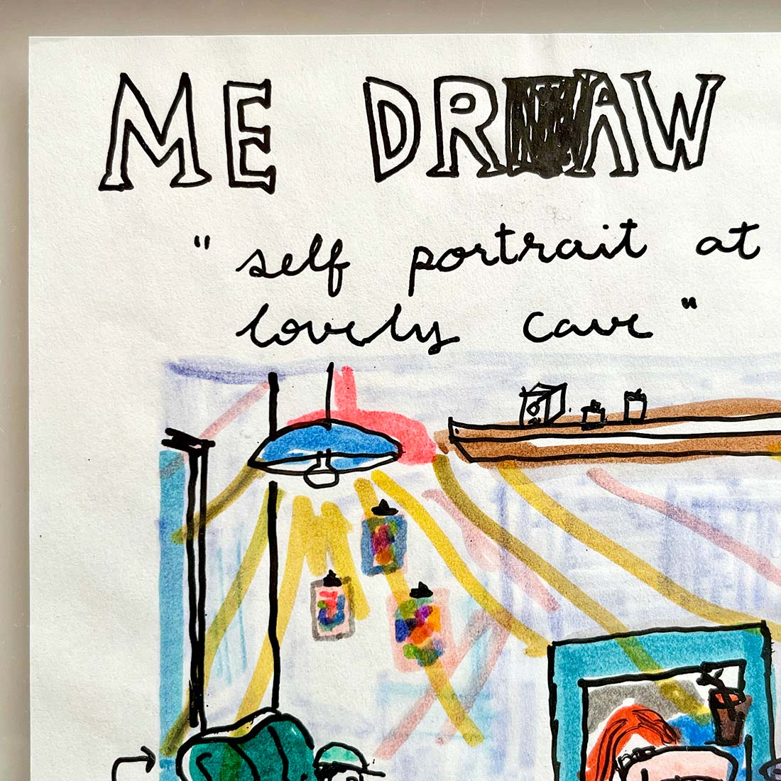 作品「Me draw me」
