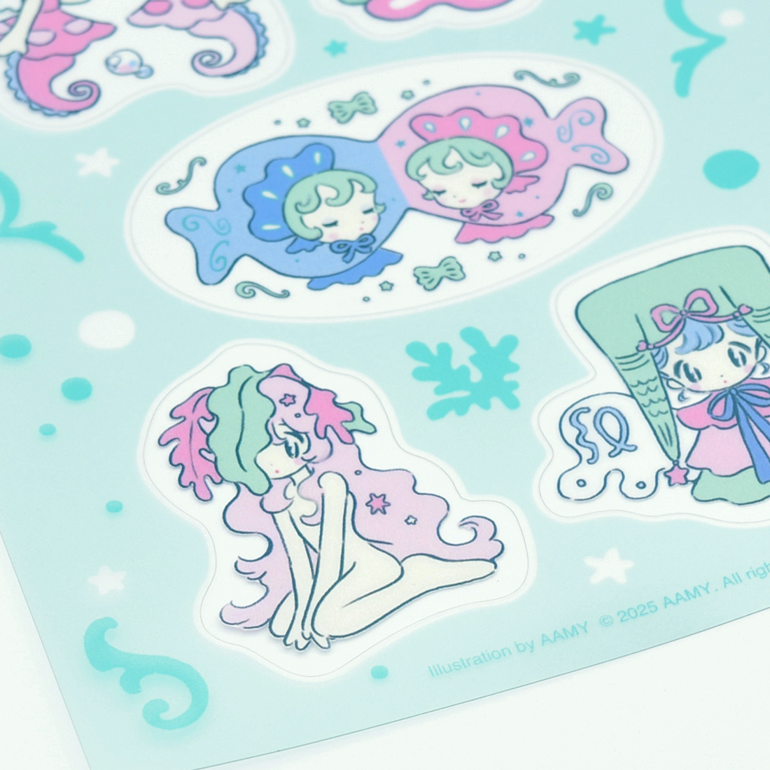 シール「The Sea’s Fantastical Maidens」