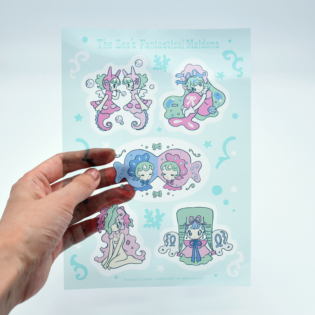 シール「The Sea’s Fantastical Maidens」