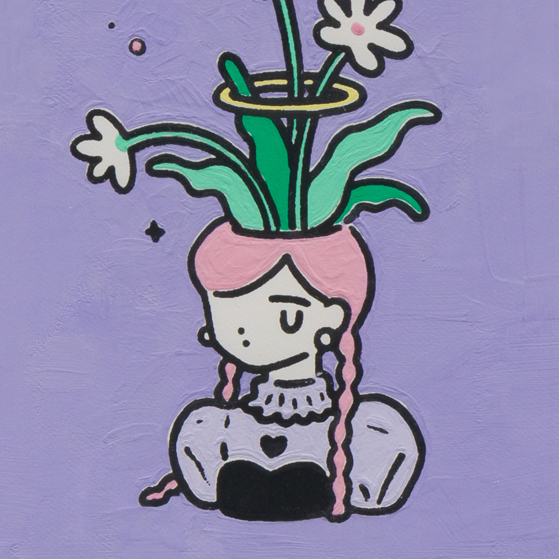 作品「花器と天使」