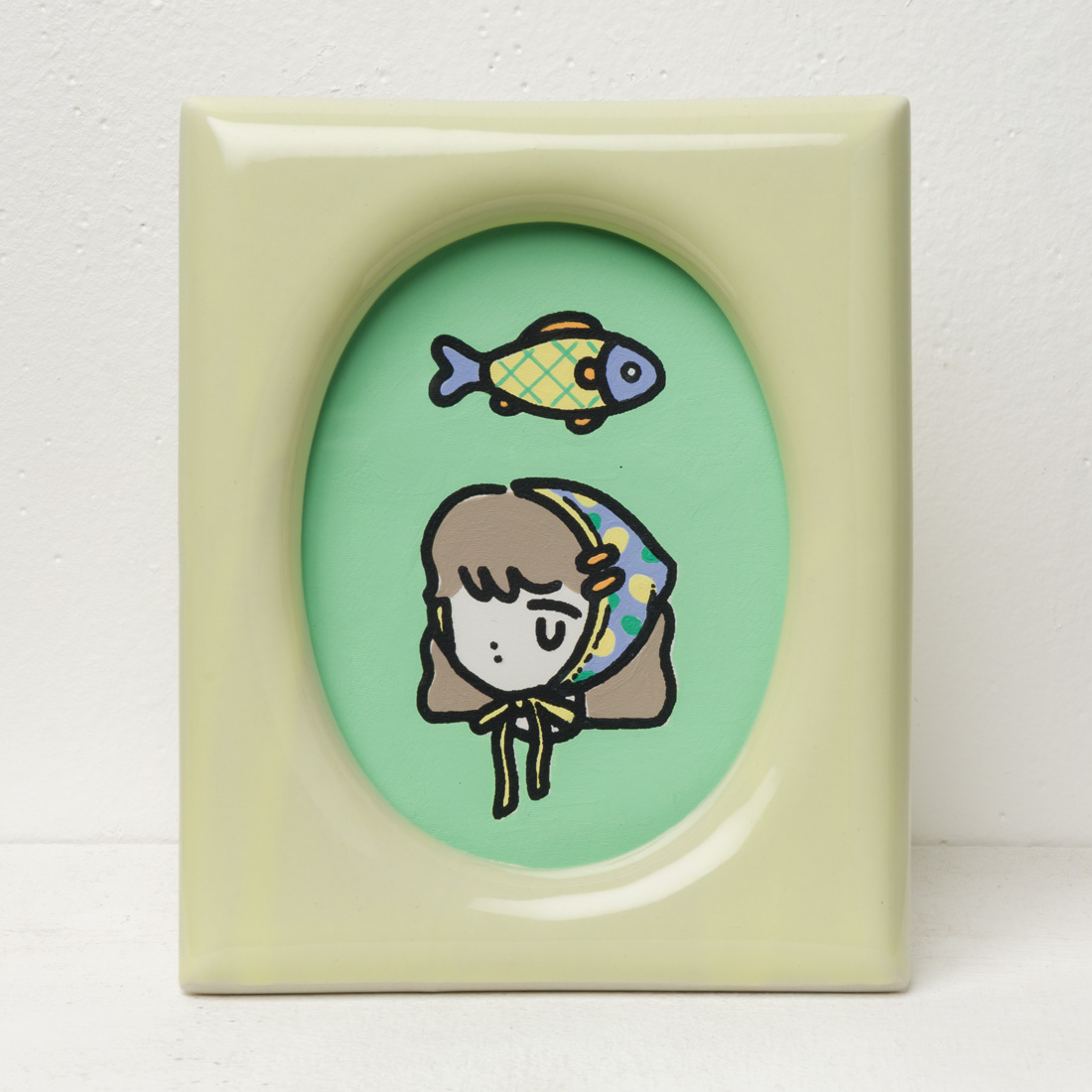 作品「女の子と魚」