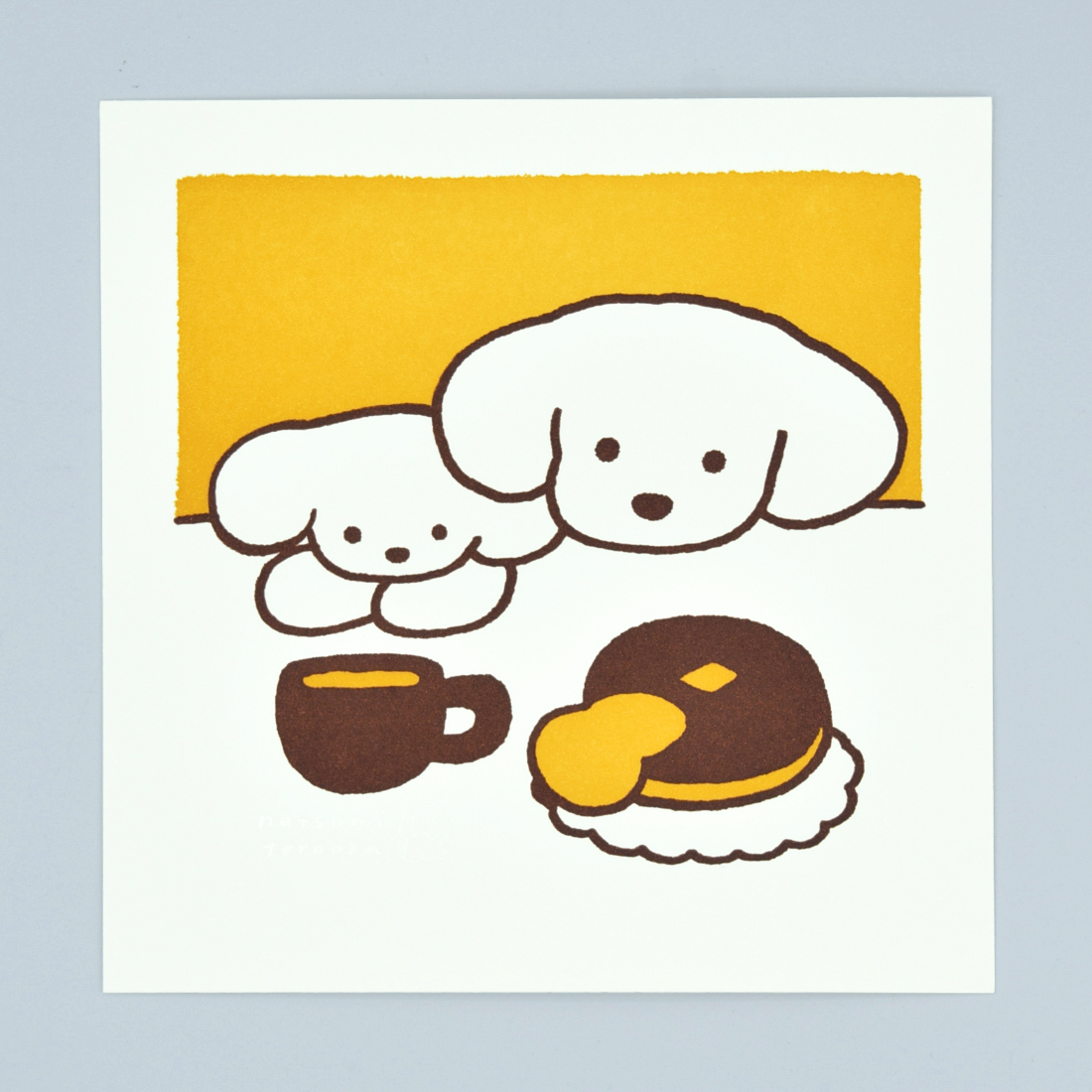 活版アート「パンケーキ」