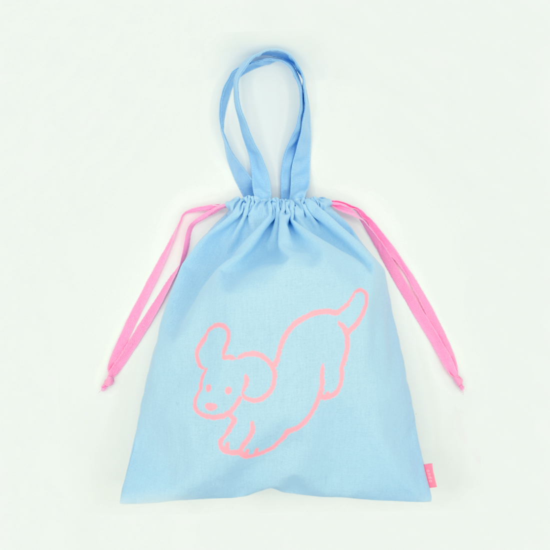 巾着トートバッグ（ブルー）