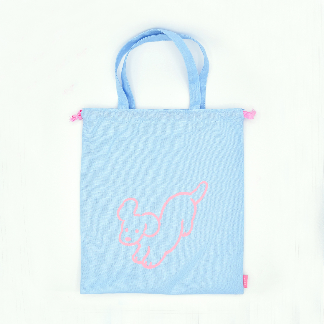 巾着トートバッグ（ブルー）