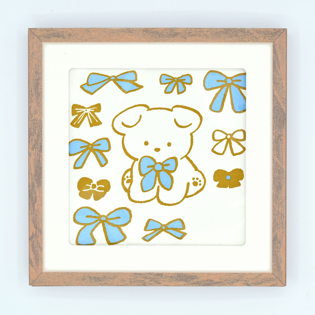 活版アート「リボン」