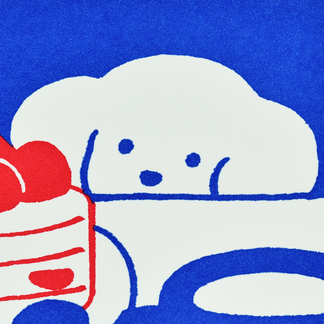 活版アート「ショートケーキ」