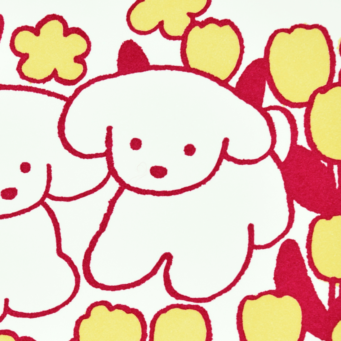 活版アート「フラワー（レッド）」