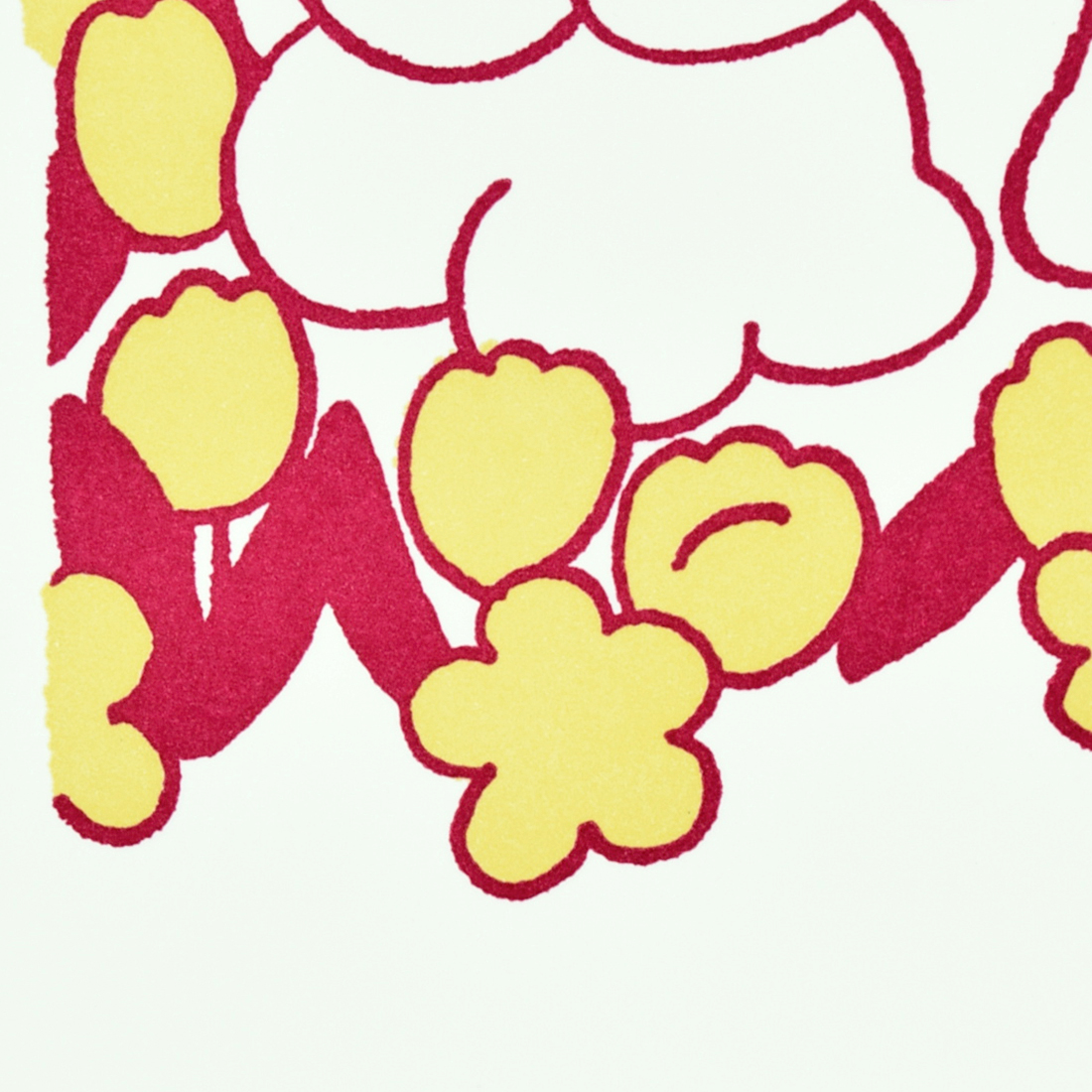 活版アート「フラワー（レッド）」