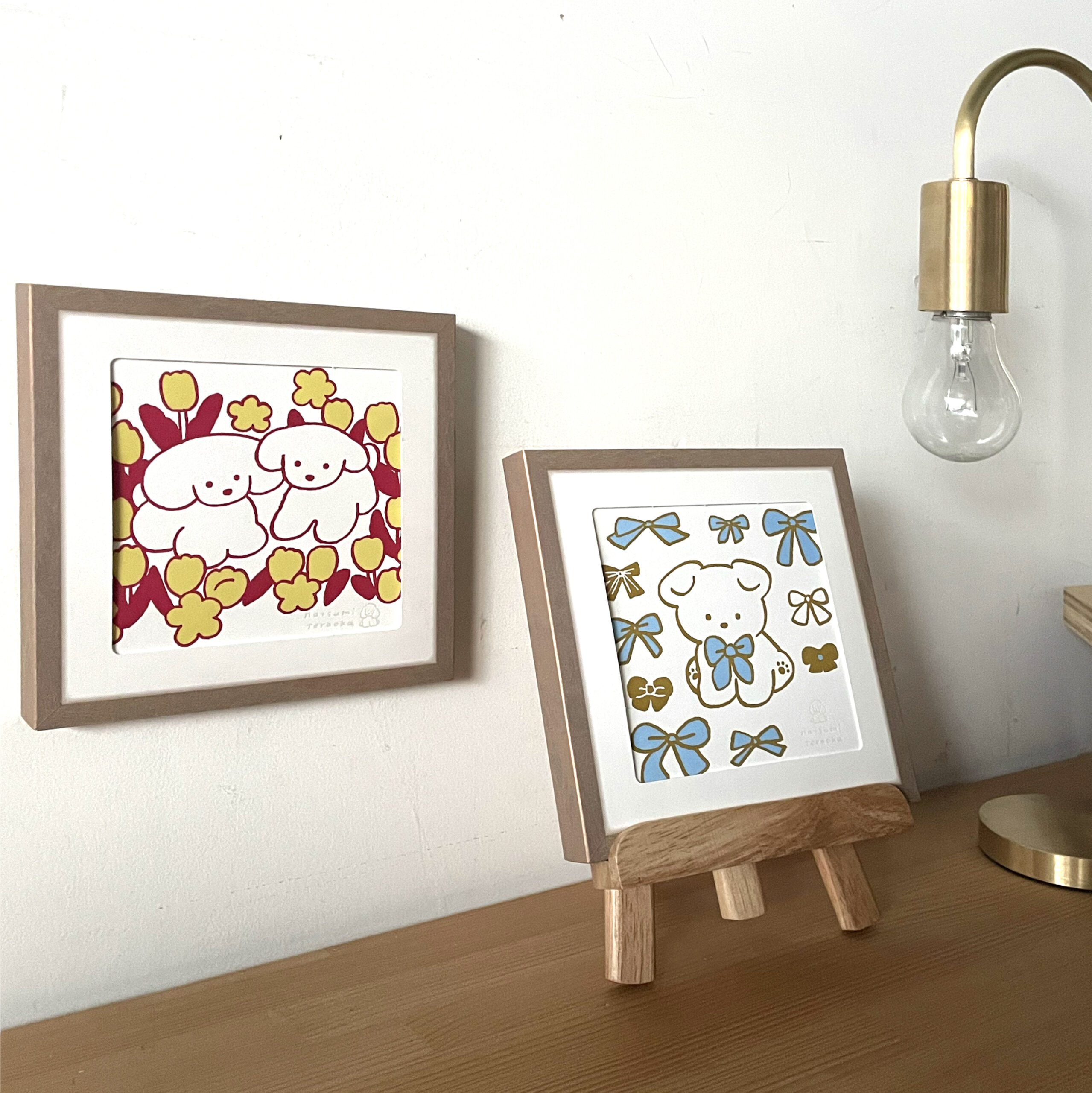 活版アート「フラワー（レッド）」