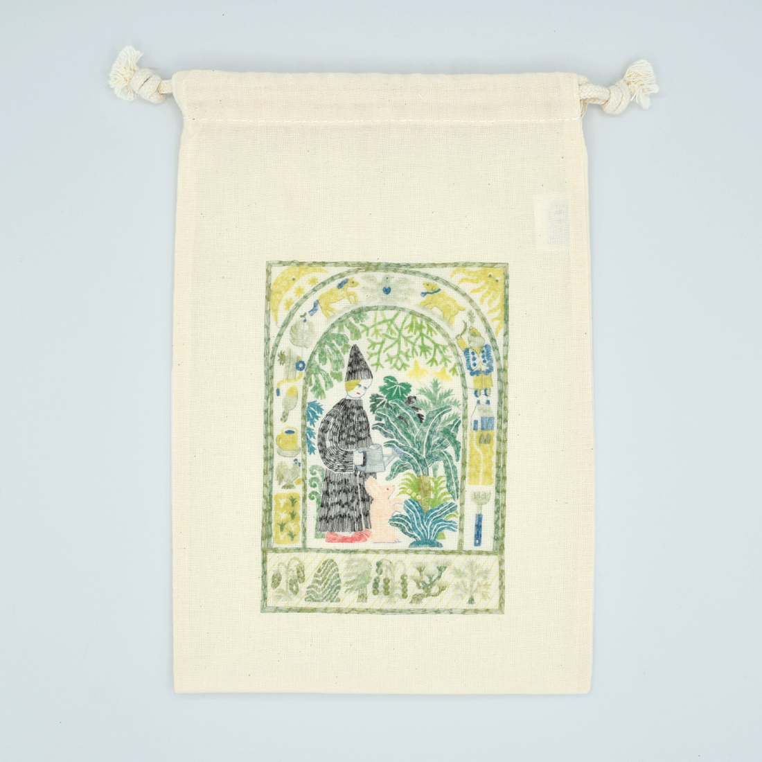 巾着バッグ「GREENERY」