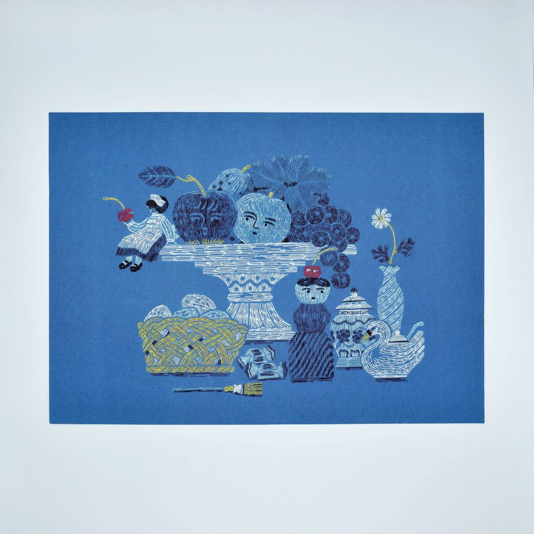 ポスター「テーブルの上でおしゃべり」