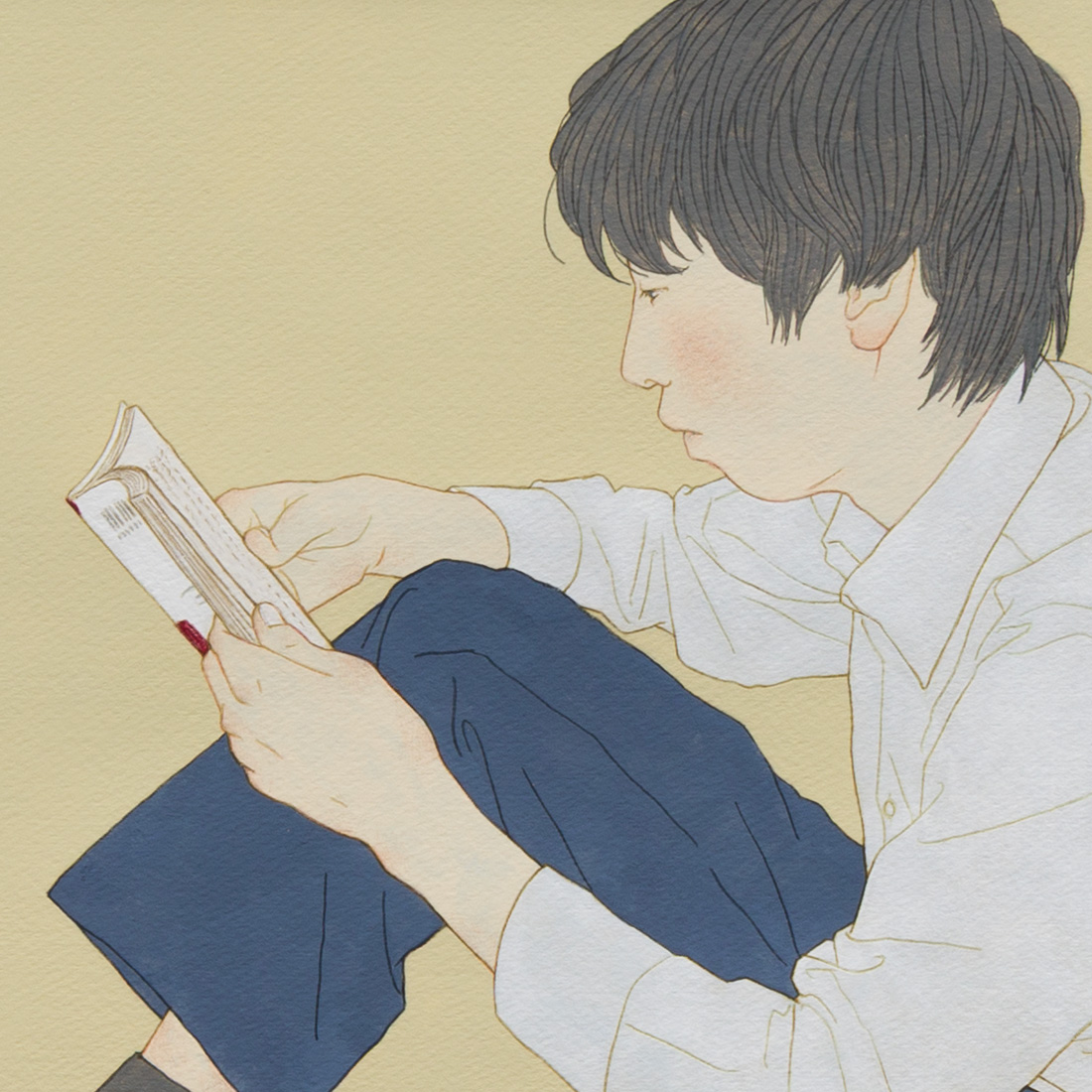 作品「本を読む」