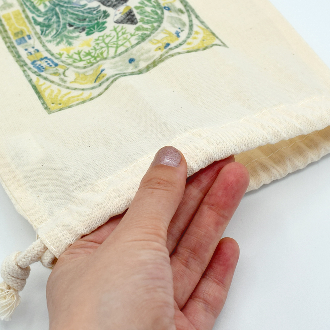 巾着バッグ「GREENERY」