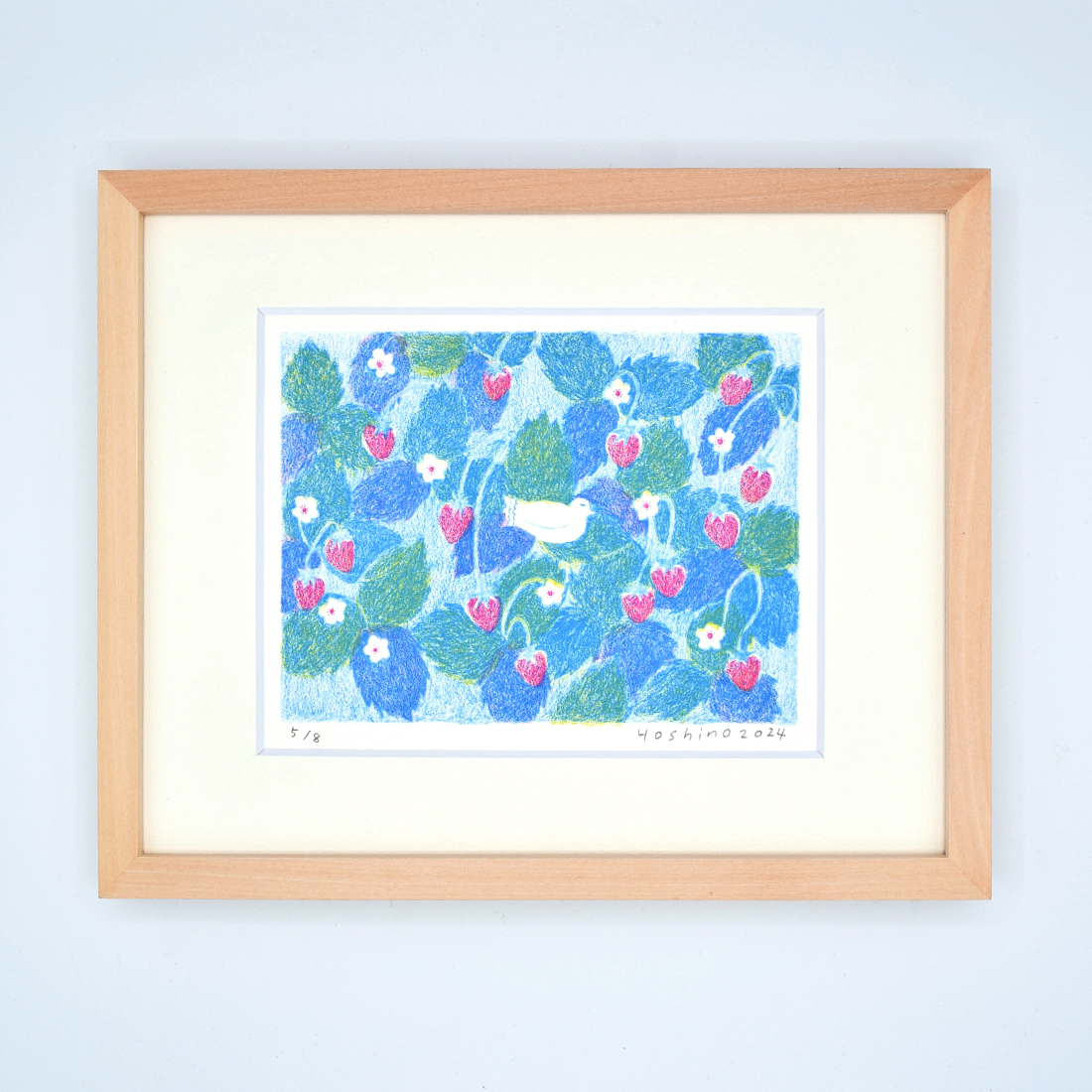 作品「いちごのかおりにつつまれたい」