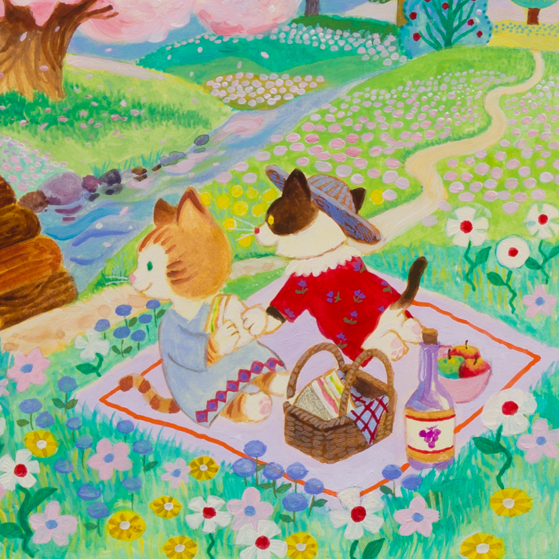 作品「桜の見える丘」