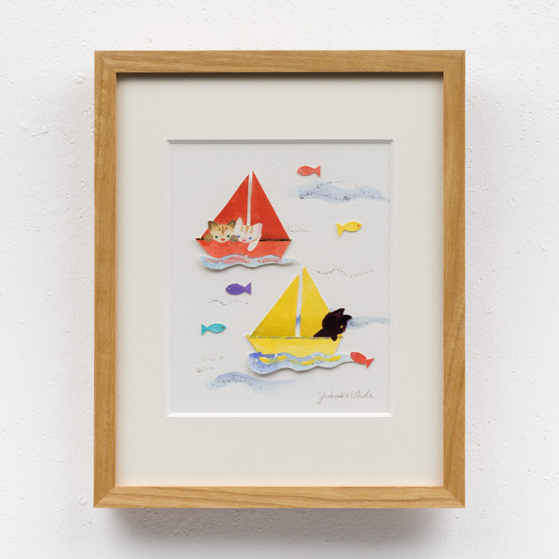 作品「おりがみのヨット」