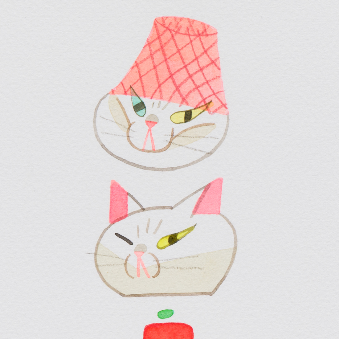 作品「しろねこ」