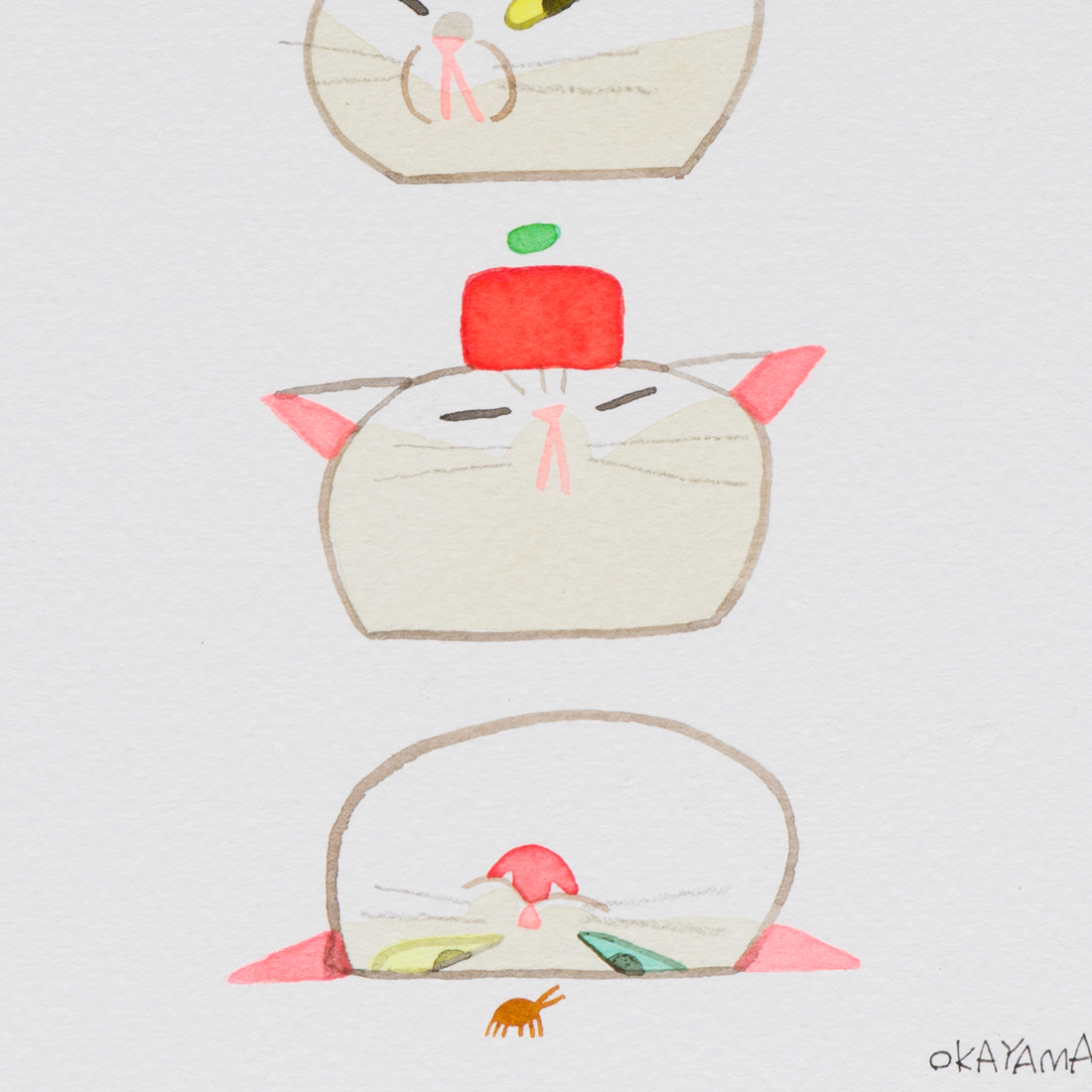 作品「しろねこ」