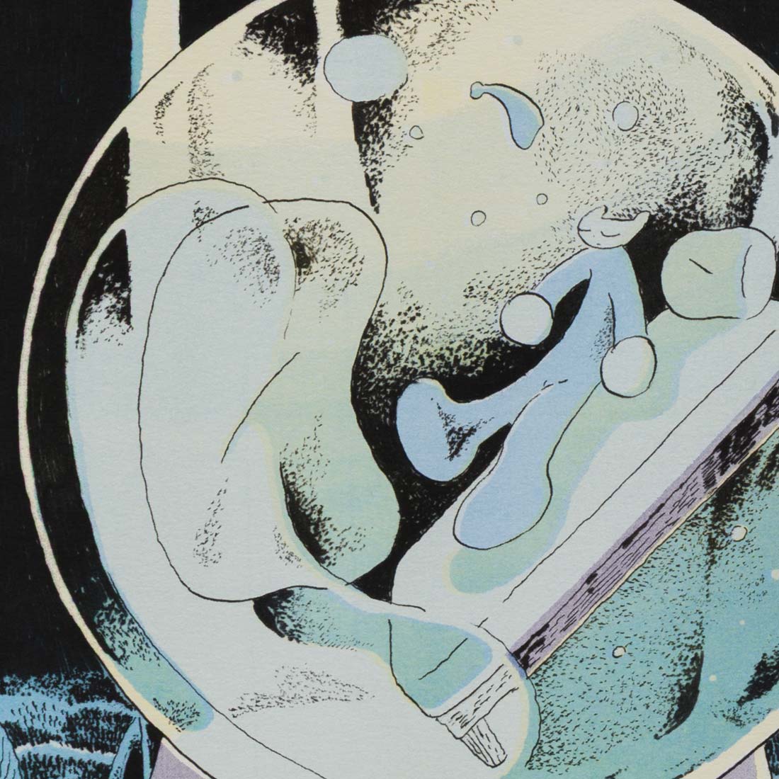 リソグラフ作品「儀式〈目覚め〉」