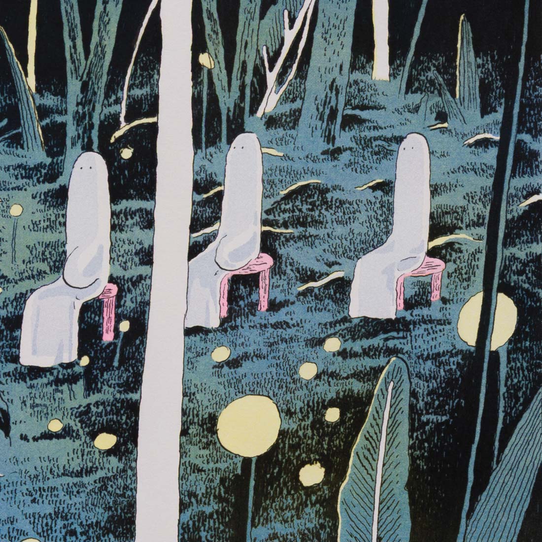 リソグラフ作品「儀式〈輪廻〉」