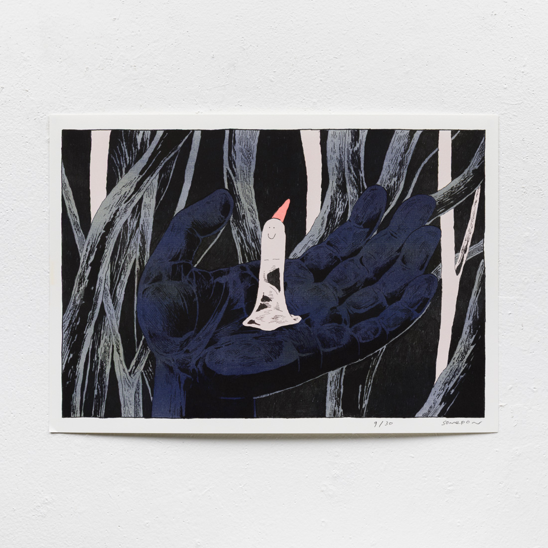 リソグラフ作品「儀式〈転生〉」